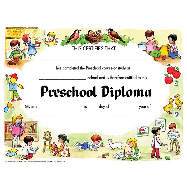 Preschool Diploma, PK180